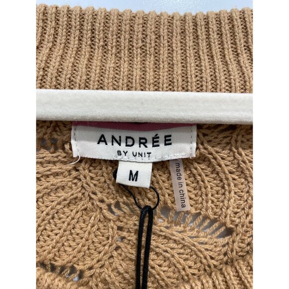 Andrée By Unit Sweater Medium Striped Knit Pullover Colorblock Knitwear Cozy NEW - Picture 4 of 10